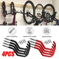 4Pcs Bicycle Wall Brackets Large Road Storage Hooks Wall-Mounted Bicycle Bicycle Hanger Brackets, Cycling Bicycle Parts