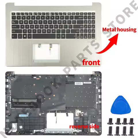 New Case For N580 N580G NX580V X580V N580VD X580VE X580VD N580VE M580V Keyboard Gold/Gray Bottom Lap