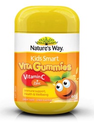✡ Nature’s Way Kids Smart Vita Gummies維生素C+鋅  60 粒 ✡