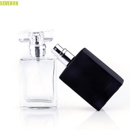 SEVENON Perfume Bottle Travel Glass 30ml 50ml 1Pcs Crystal Transparent Refillable Bottle