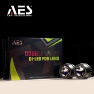 Bilens LED Projector Lens Biled Foglamp 3 Inch Bi-led FX Double Laser Yellow AES