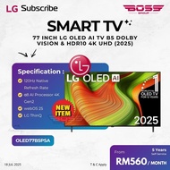 77 INCH LG OLED AI TV B5 120HZ DOLBY VISION & HDR10 4K UHD (2025) [INSTALLMENT ‼️]