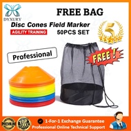 *PREMIUM* NEW 50pcs Soccer Cones Football Training Cones Marker Disc Soccer Training Flat Pressure R