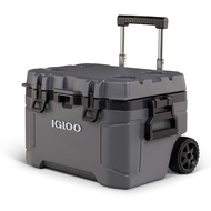 Igloo Trailmate 52Qt Wheeled Cooler, Insulated Hard Shell Ice Chest, Carbonite