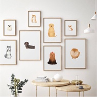 Dog Picture With Frame Size A4 (8x12 Inches) And A5 (6x8