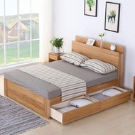 premium PROMO. dipan kayu tempat tidur minimalis uk 100x200 free