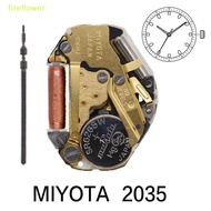 [fireflowerM] Miyota Super 2035 Japan Quartz Movement GOLDEN 2035 Three-Hand Watch - Durable Metal G
