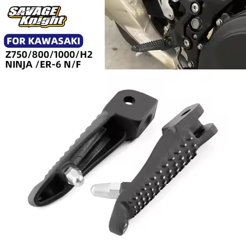 Front Footrest Foot Peg For KAWASAKI Z250 Z450 ER250 ER450 NINJA ZX10R RR ZX4R ZX25R EX 250 450 Moto