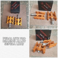 LITEPRO GOLD FOLDING BIKE ALLOY BEARING PEDAL