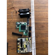 H50P750UX HAIER 50" TV, MAIN BOARD, POWER SUPPLY, T-CON, RIBBON CARD, POWER BUTTON, SPEAKER AND BACK