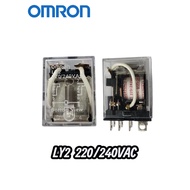 OMRON RELAY LY2 , LY2N , LY2N-J 12VAC / 24VAC / 24VDC / 110VAC / 240VAC 8 PIN