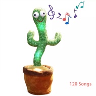 Tiktok hot sale talking dancing cactus plush shake toy with Song &amp; Dance early education birthday gift for kid teen boy and girl