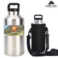 Free Shoulder Bag 2 Liters Cold Water Bottle OZARK TRAIL 64oz Tank Shape Thermos Flask Not Steam