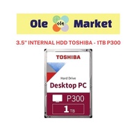3.5” INTERNAL HDD TOSHIBA - 1TB P300