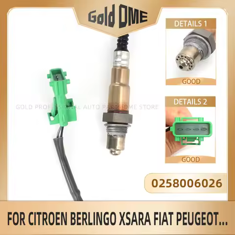 0258006026 9636148880 1628HV Lambda O2 Oxygen Sensor For CITROEN PEUGEOT 206 1.4 301 307 308 406 607