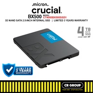 Crucial BX500 3D NAND SATA 2.5-inch SSD - 4TB (3Yrs Crucial Warranty)