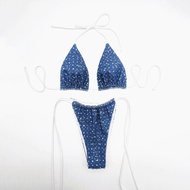 Bikini sequined denim swimsuit swimwear sexy bikini fashion swimwear
