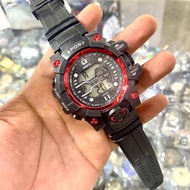 MIRETE Jam Tangan Pria Digital Sport bahan Tali Karet Water resistant Free Box Realpict By Dumai.sto