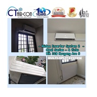 #Midea OPAL SERIES INVERTER System 3 Air-con+ FREE Installation + Dismantle & Disposal Old AC Unit