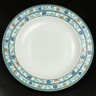 義大利品牌Tognana Porcelain  crafted in Italy 藍色花卉 陶瓷 餐盤 深盤