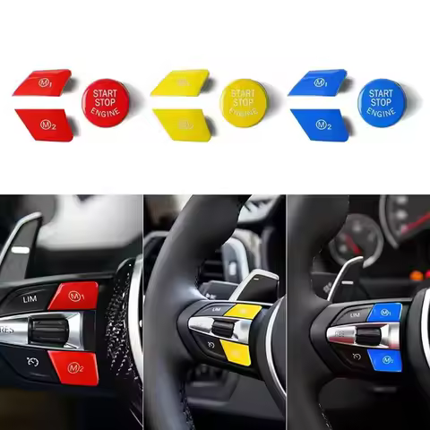 Car Steering Wheel M1 M2 Mode Button/Engine Ignition Switch Button For BMW M3 M4 M5 M6 X5M X6M F10 F