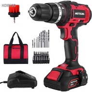 Homesg Cordless Drill 20V  Electric Power Drivers Set 1/2 Keyless Metal Chuck 2.0AH Lithium-ion Batt