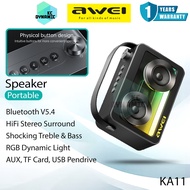 Awei KA11 Wireless Speaker RGB Outdoor Speaker 30W Power Heavy Bass Bluetooth Speaker Awei Speaker P
