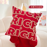 หมอนอิงตกแต่งปีใหม่ Mlife 2025 สำหรับห้องนอน พร้อมไส้ใน หมอนขนนกเทียมสำหรับตกแต่งบ้าน