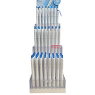 DELI XTREAM BALLPOINT PEN 0.7MM BLUE INK NEEDLE TIP PER PIECE / SEBATANG PEN