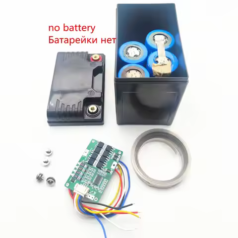 12.8V 5Ah Motorcycle Power Battery Storage Box for 18650 32650 32700 Lifepo4 Plastic Case HENGCHANG