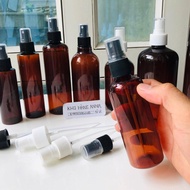 50 chai nhựa màu nâu xịt nhỏ giọt / xịt phun sương - combo 50 chai pet nâu đủ kích cỡ-chai nâu 100ml