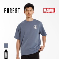 Forest Baju T Shirt Lelaki | Forest x Marvel Fantastic 4 Air-Cotton Oversized Heavy Weight Mens Tee 