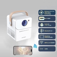 CY303 PRO Projector 4K Android 12.0 Big LCD 4K Mini Projector 1080P Dual Band WiFi + Bluetooth5.0 Wi