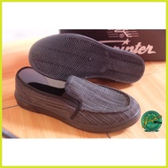 ∴ ─ △ Sprinter 696 Mens Black Canvas Slip on Shoes