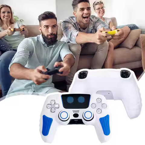 Astro Bot Silicone Handle Protective Cover For Ps5 With Touchpad Sticker Anti-slip And Sweat-proof F