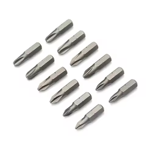 1 Inch PH0 PH1 PH2 PH3 Phillips Screwdriver Bit Set S2 Steel 1/4 Inch 6.35mm Hex Shank Electric Scre