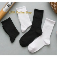 (3 PAIRS)PUTIH HITAM Stokin Kerja Panjang Tebal WHITE BLACK Men Work Socks SPORT Stoking Lelaki Men 