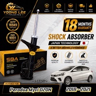 Perodua Myvi New (2018-2021) SBA Absorber Front & Rear Set. SBA-48510-BZC20, SBA-48531-BZ890, SBA-48