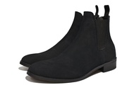 [TATHANIUM Footwear] Giày Chelsea boot nam màu đen da lộn - Second revision