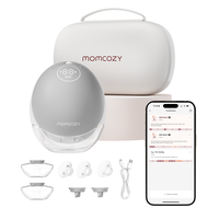 Momcozy ปั๊มที่ให้นมการไหลของโทรศัพท์มือถือ | อัพเกรด M9ไฟฟ้าและการควบคุมแอปโหมดส่วนตัวหลายโหมดและ15