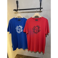 agnes b dinosaur letter logo short sleeve crew neck T-shirt men's