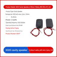 30pcs 3020 Cavity Speaker 8 Ohm 2W Smart Voice Box Ble Speaker Loudspeaker with Wire 2P 1.25 Connect