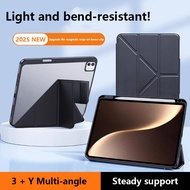 Foldable Acrylic Transparent Case for Honor MagicPad 3 12.5 2025 CGL-W00 with Pencil Holder Stand Ca
