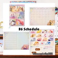 日本 Disney Princess2022 Schedule book 手帳B6 預訂 Belle Snow white Jasmine Rapunzel cinderella  Ariel