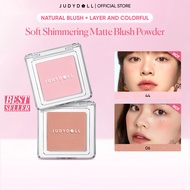 Judydoll Pretty Blush Powder Soft Shimmering Matte Powder Face Makeup Blusher Cheeks