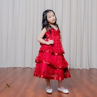 Giselle Dress Girls Dress Kids Ruffle Lace Premium STL OFFICIAL (L93)