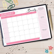 Personalized A4 Desk Calendar with Positive Quotes with cover | Table Planner | 2025 2026 2027