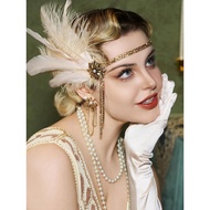 1920s Great Gatsby Great Gatsby Feather Headband Halloween Day Wedding Hair Accessories Necklace