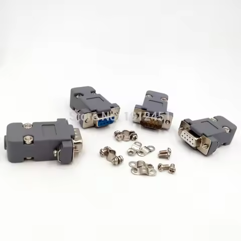 DB9 VGA Plug D Type Connector 9Pin Port Socket Adapter Female&Male RS232 DP9