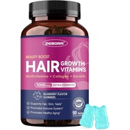 Biotin Gummies for Hair Skin and Nails -Hair Vitamins with Biotin, Zinc, Vitamin A, B6, B12, D3 & Mo